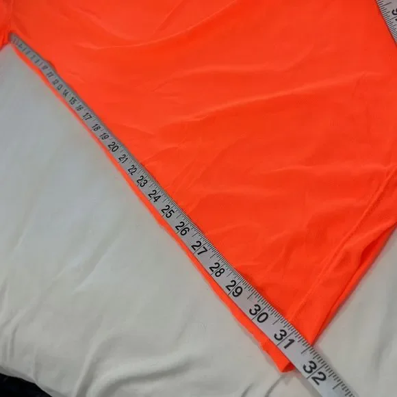 Mesh Cover Up Pants NWOT Elastic Waist, Sheer Neon Orange XL (see photos) - Picture 10 of 10